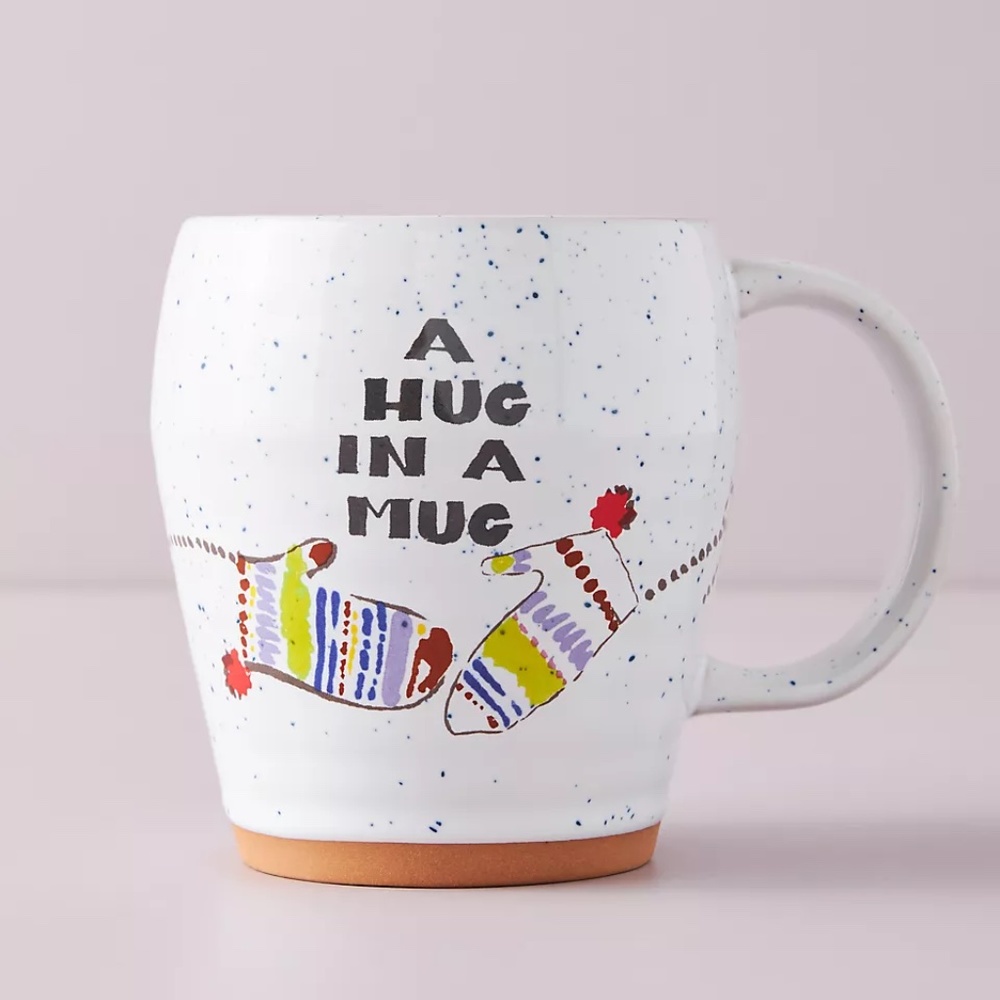 NWT Anthropologie Hug in a Mug Cozy Sweater Weather Mug